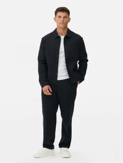 Homme Primark Manteaux Et Vestes|Veste Boutonnée à Rayures Fines Kem