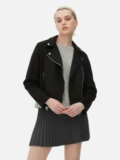 Femme Primark Manteaux Et Vestes|Veste De Motard Imitation Daim