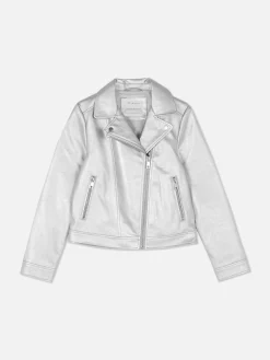 Enfant Primark Manteaux Et Vestes|Veste De Motard Métallisée