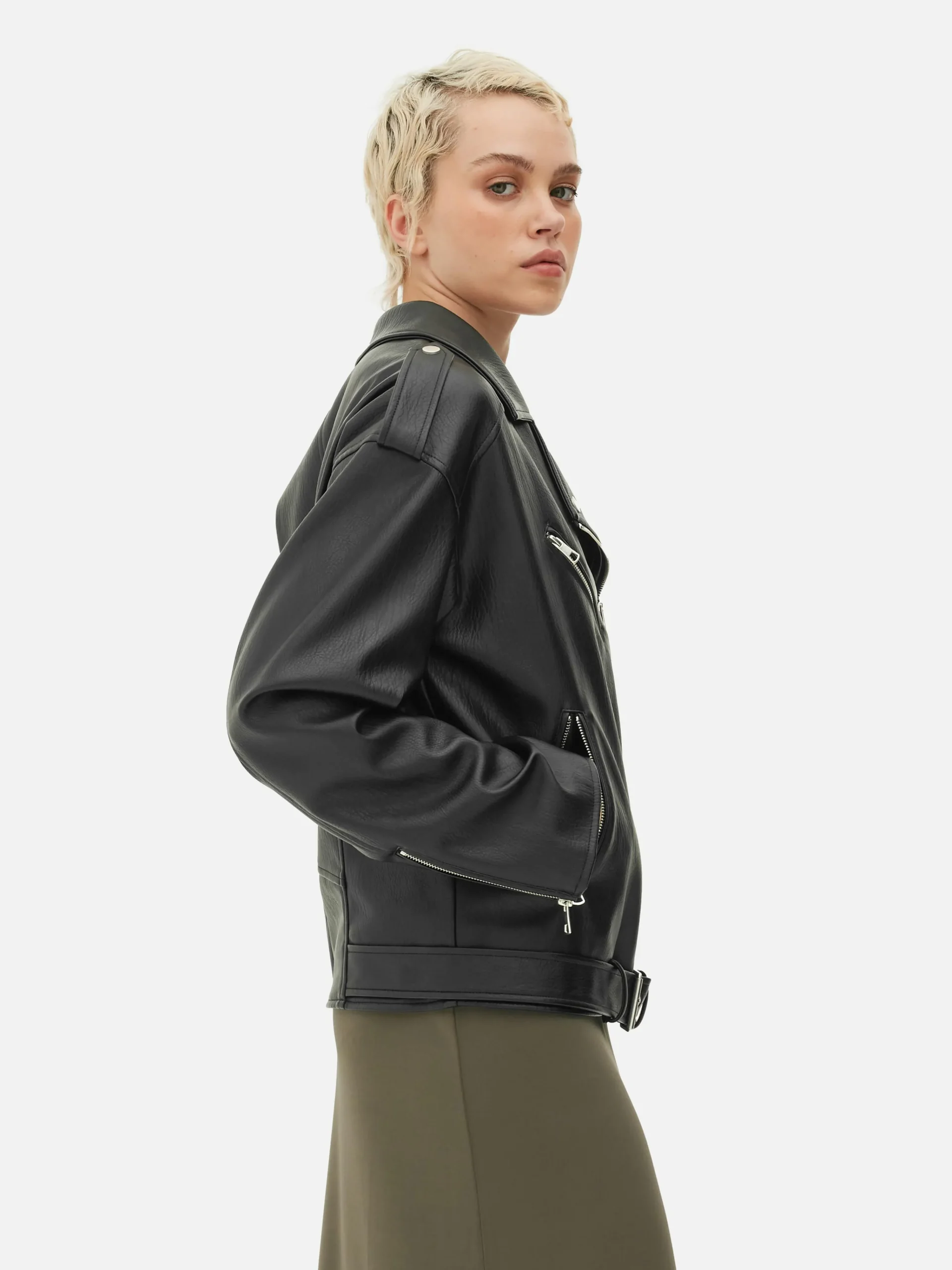 Femme Primark Manteaux Et Vestes|Veste De Motard Texturée