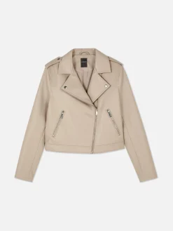 Femme Primark Manteaux Et Vestes|Veste Motard En Simili Cuir Essential