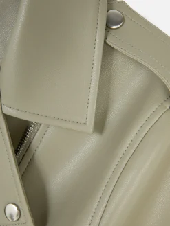 Femme Primark Manteaux Et Vestes|Veste Motard En Simili Cuir Essential