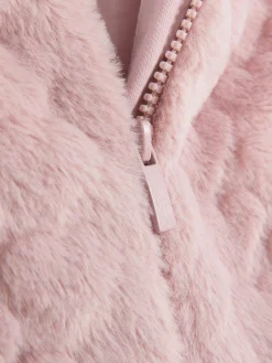 Primark Manteaux Et Vestes|Veste Sans Manche En Fausse Fourrure Texturée à Cœurs