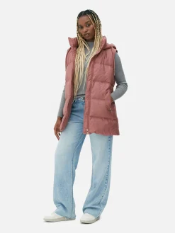 Femme Primark Manteaux Et Vestes|Veste Sans Manches Matelassée à Capuche