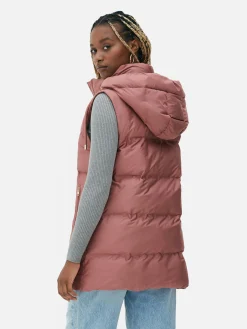 Femme Primark Manteaux Et Vestes|Veste Sans Manches Matelassée à Capuche