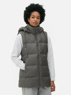 Femme Primark Manteaux Et Vestes|Veste Sans Manches Matelassée à Capuche
