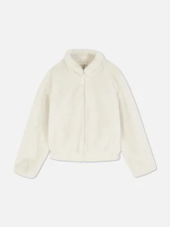 Femme Primark Manteaux Et Vestes|Veste Zippée En Fausse Fourrure